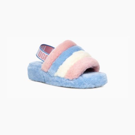 UGG Pride Fluff Yeah Stripes Slides for Men (SEQJ36940)